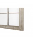 Metal Window Wall Mirror 76 x 130 cm Bei...