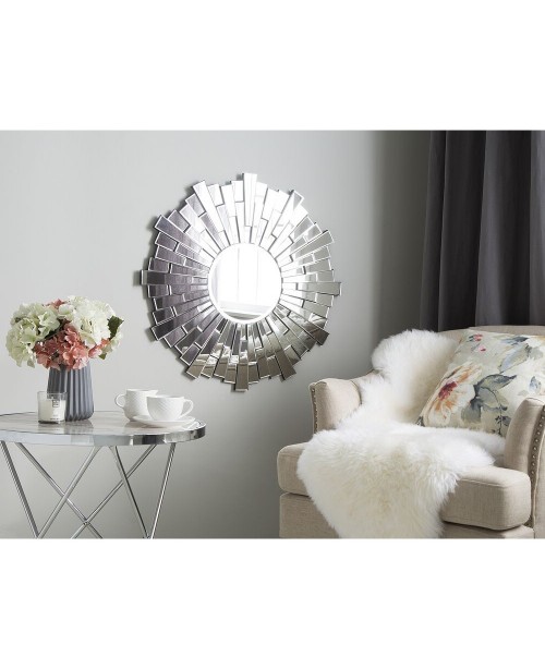 2 cm-deep Sunburst Wall Mirror ø 70 cm ...