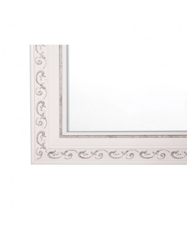 Wall Mirror 50 x 130 cm White