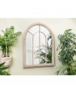 Metal Window Wall Mirror 69 x 88 cm Beig...