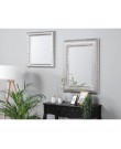 Metal Wall Mirror 65 x 65 cm Silver