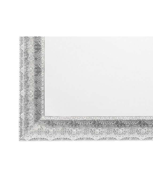 Metal Wall Mirror 65 x 65 cm Silver