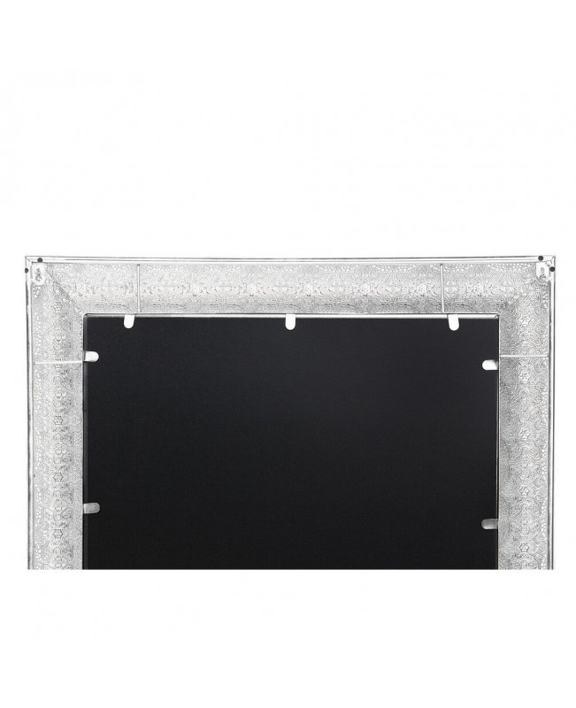 Metal Wall Mirror 65 x 65 cm Silver