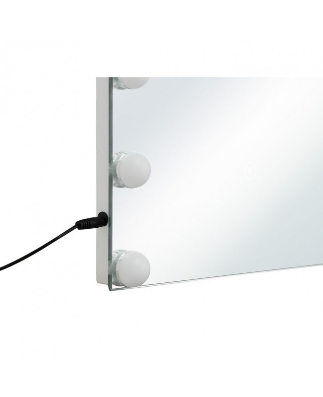 Metal LED Wall Vanity Mirror 40 x 50 cm