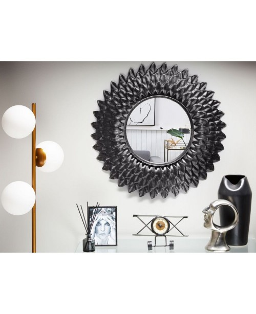 Sunburst Metal Wall Mirror ø 70 cm Silv...