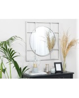 Wall Mirror 71 x 71 cm Silver