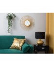 Sunburst Metal Wall Mirror ø 55 cm Gold