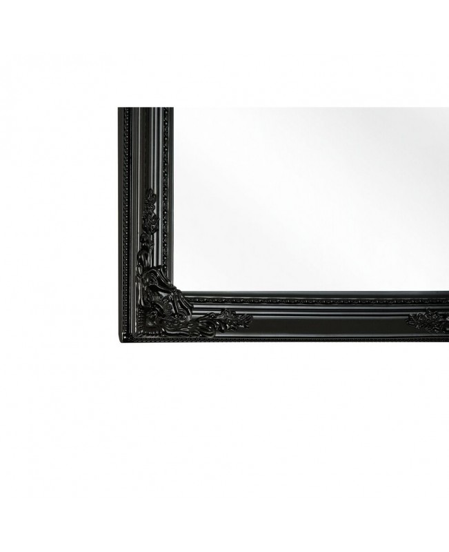 Wall Mirror 50 x 130 x 3  cm Black