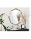 Octagonal Wall Mirror 71 x 78 cm Gold