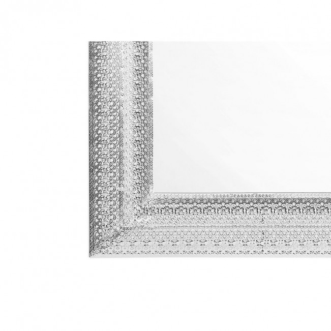 Wall Mirror 70 x 90 cm Silver