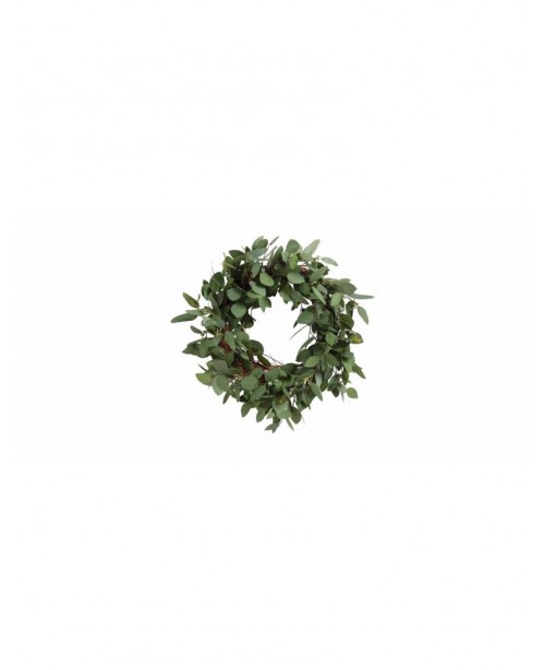 Green 24-inch seeded eucalyptus wreath