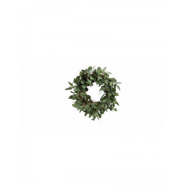 Green 24-inch seeded eucalyptus wreath