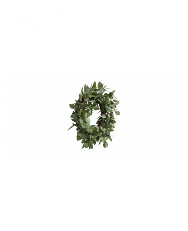 Green 24-inch seeded eucalyptus wreath