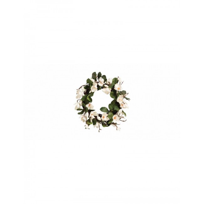 Beautiful 24-inch white magnolia flower ring