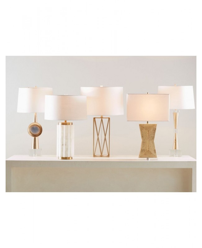 Romantic alabaster table lamp