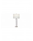 Fashion white drum table lamp