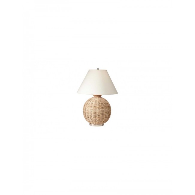 Woven seaweed table lamp