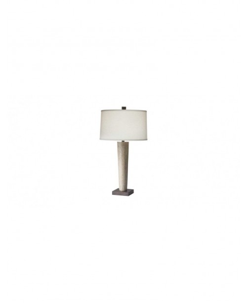 Simple industrial concrete table lamp