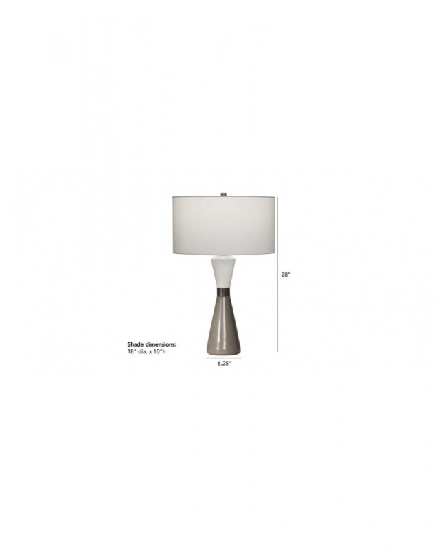 Off-white medieval table lamp