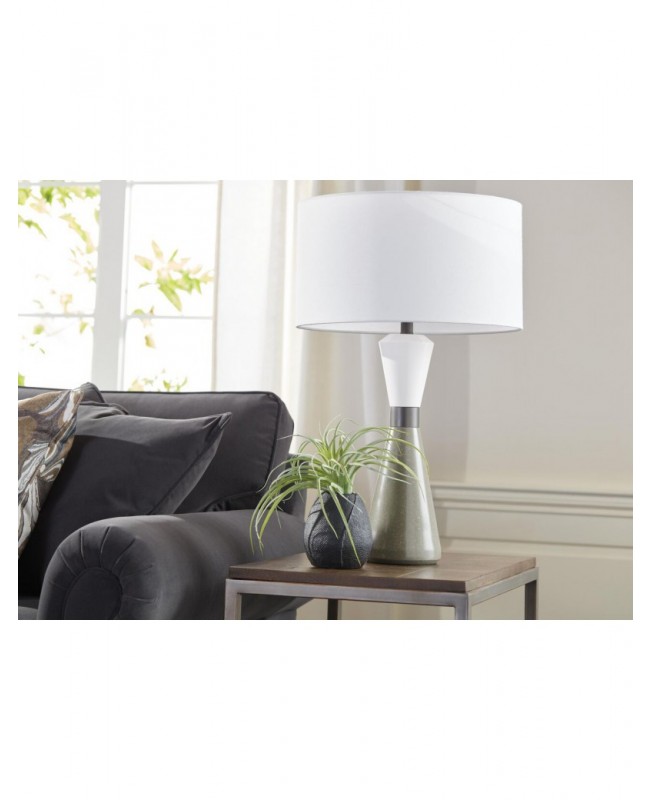 Off-white medieval table lamp