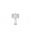 Off-white classical crystal table lamp