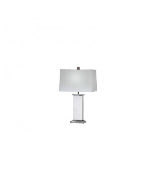 Off-white classical crystal table lamp