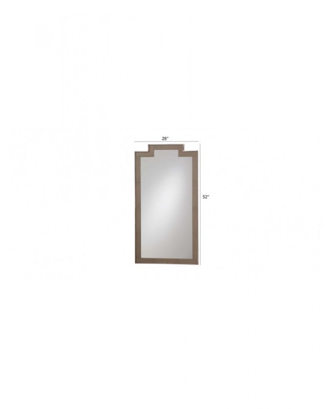 Beautiful decorative leather mirror