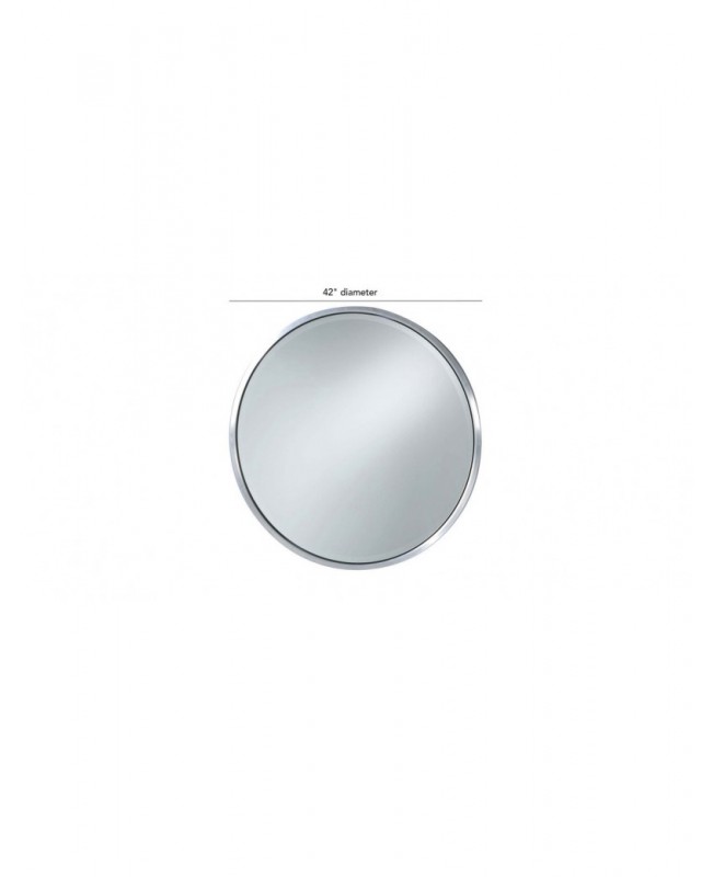 Simple silver spherical mirror