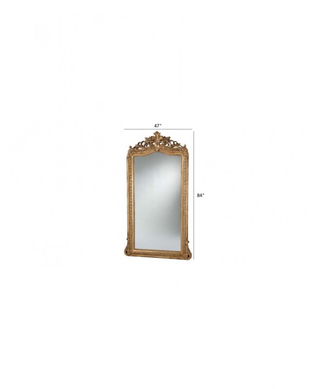 Vintage golden luxury floor mirror