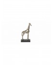 Antique nickel giraffe sculpture