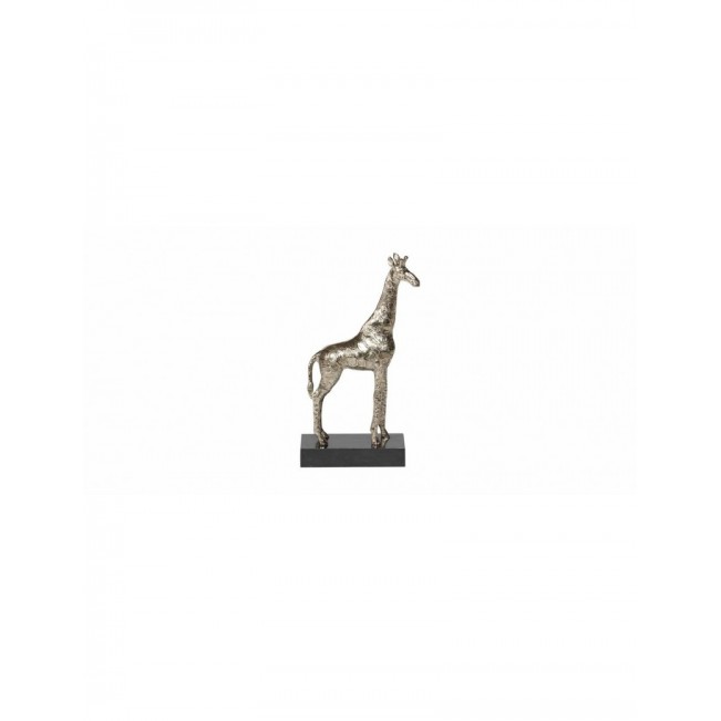 Antique nickel giraffe sculpture